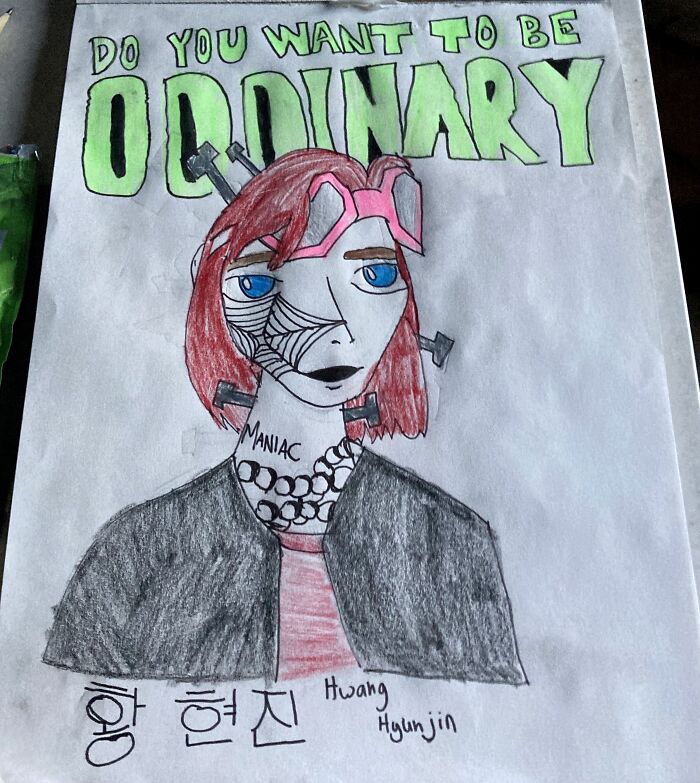 Fanart Of Hyunjin From Stray Kids (Oddinary)