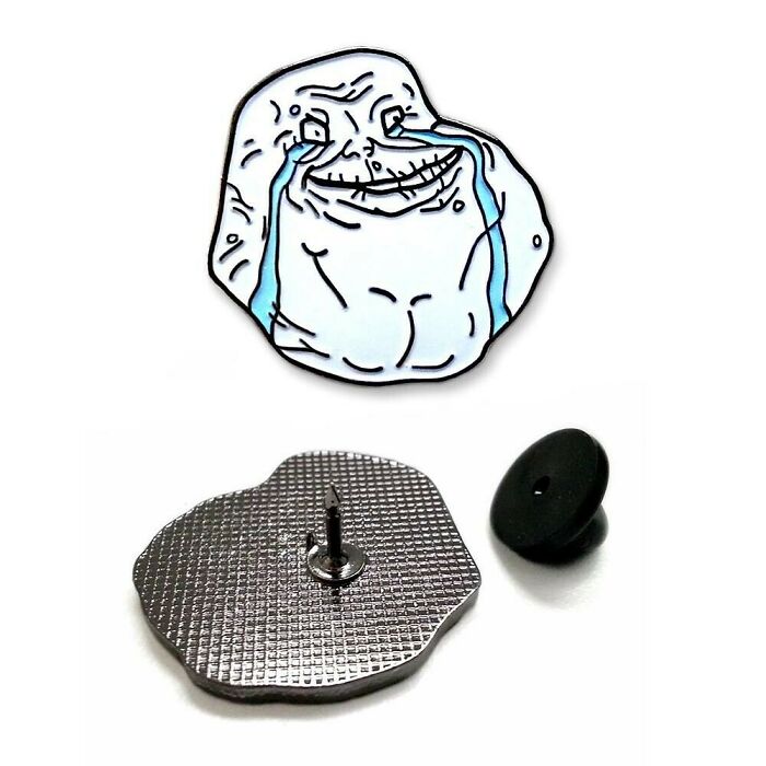 Forever Alone Meme Lapel Pin - $6.95