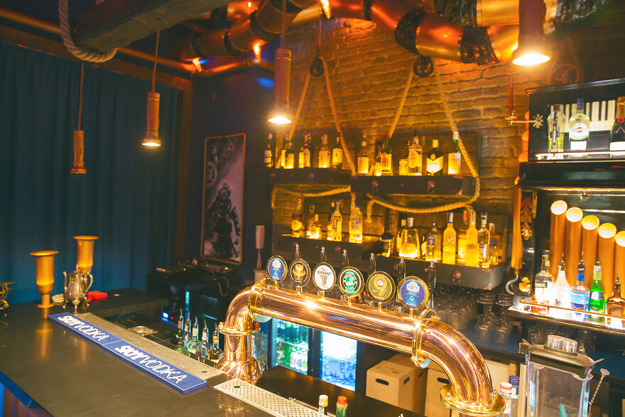 The Kraken Found A Sanctuary In This Underwater-Themed Bar "The Abyss Pub" Which Was Designed By Us