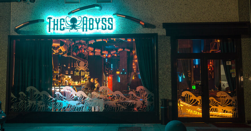 The Kraken Found A Sanctuary In This Underwater-Themed Bar "The Abyss Pub" Which Was Designed By Us