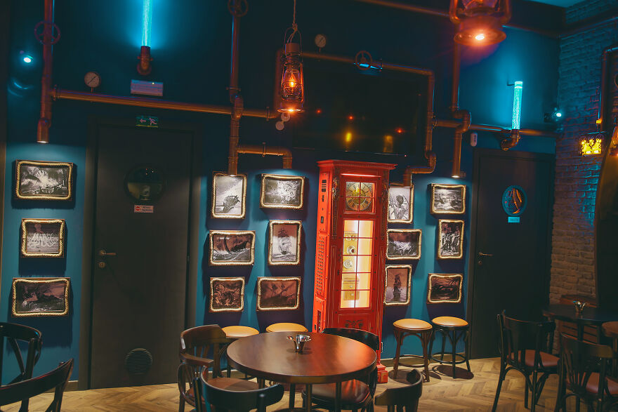 The Kraken Found A Sanctuary In This Underwater-Themed Bar "The Abyss Pub" Which Was Designed By Us