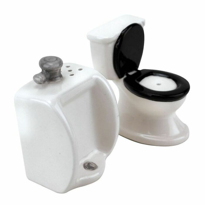 Toilet And Urinal Salt And Pepper Shaker Set