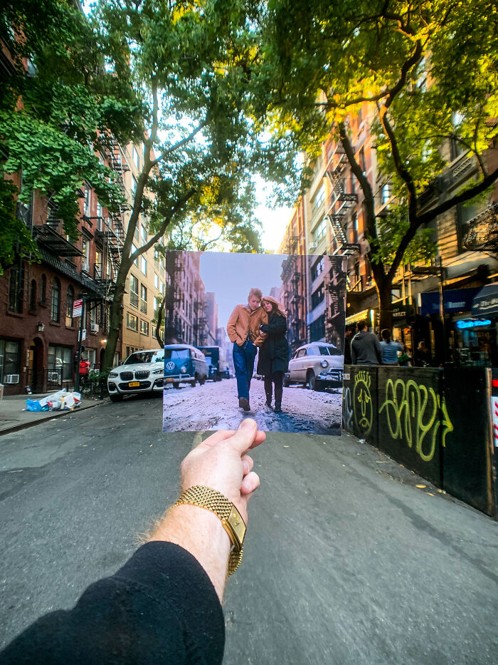 Bob Dylan And Suze Rotolo, February 1963 On Jones Street And West 4th NYC. Original Photo By Don Hunstein