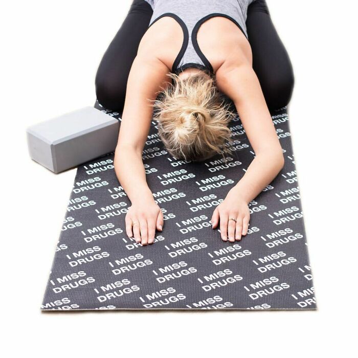 “I Miss Drugs” Yoga Mat