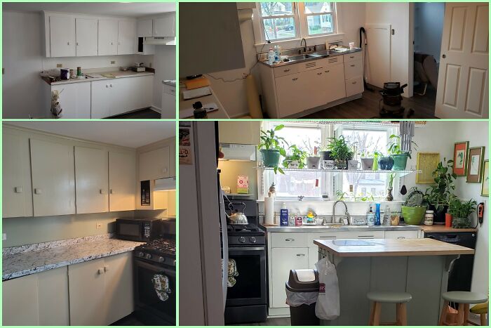 The 3 "Ps" Paint, Lots Of Paint. Plants, And A $90 Prefab Counter From Home Depot