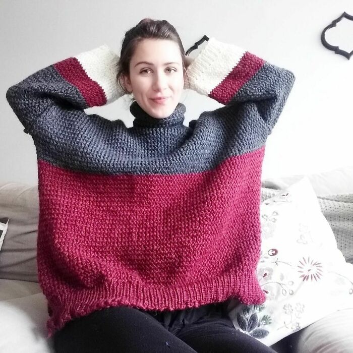 The First Sweater I Ever Made