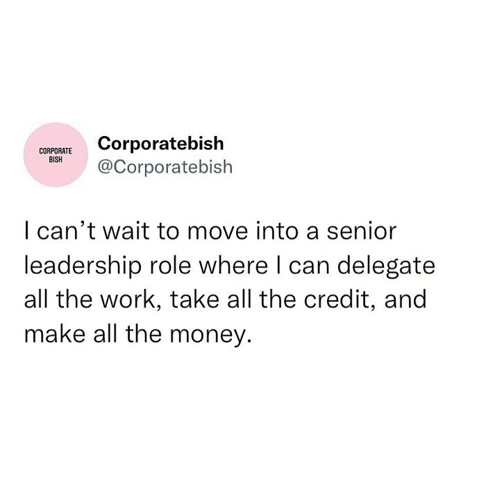 Dream Job Or Nah?
.
#corporatelife #corporatememes #bish #corporatebish #memesdaily #officememes #workmemes #worklife #memes #corporatemillennial #workjokes #officejokes #workhumor #workfromhomememes #workplacememes #corporatehumor #officelife #millennial #millennialmemes #millennials #workplacememes #worksucks
