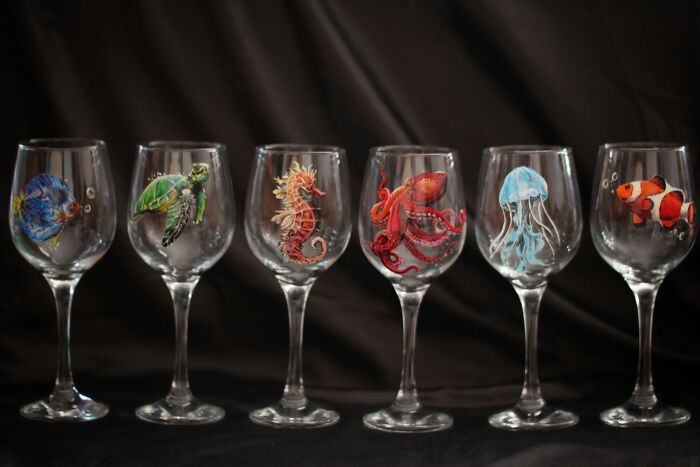 I Do Crazy Detailed Paintings On Glass, Which  You Can Also Use