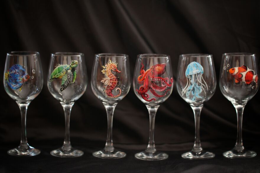 I Do Crazy Detailed Paintings On Glass, Which You Can Also Use