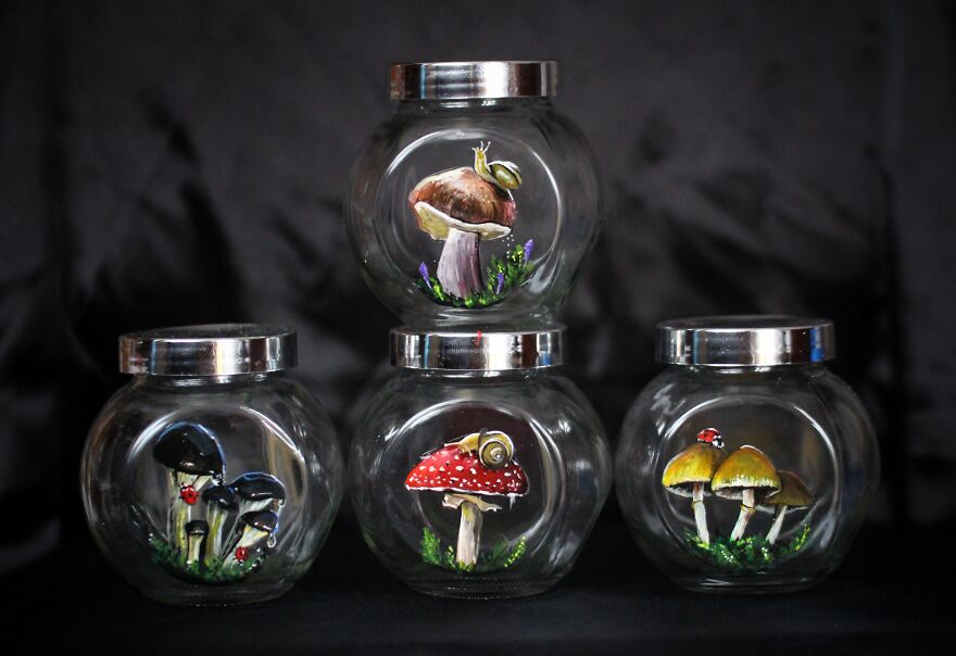 I Do Crazy Detailed Paintings On Glass, Which You Can Also Use