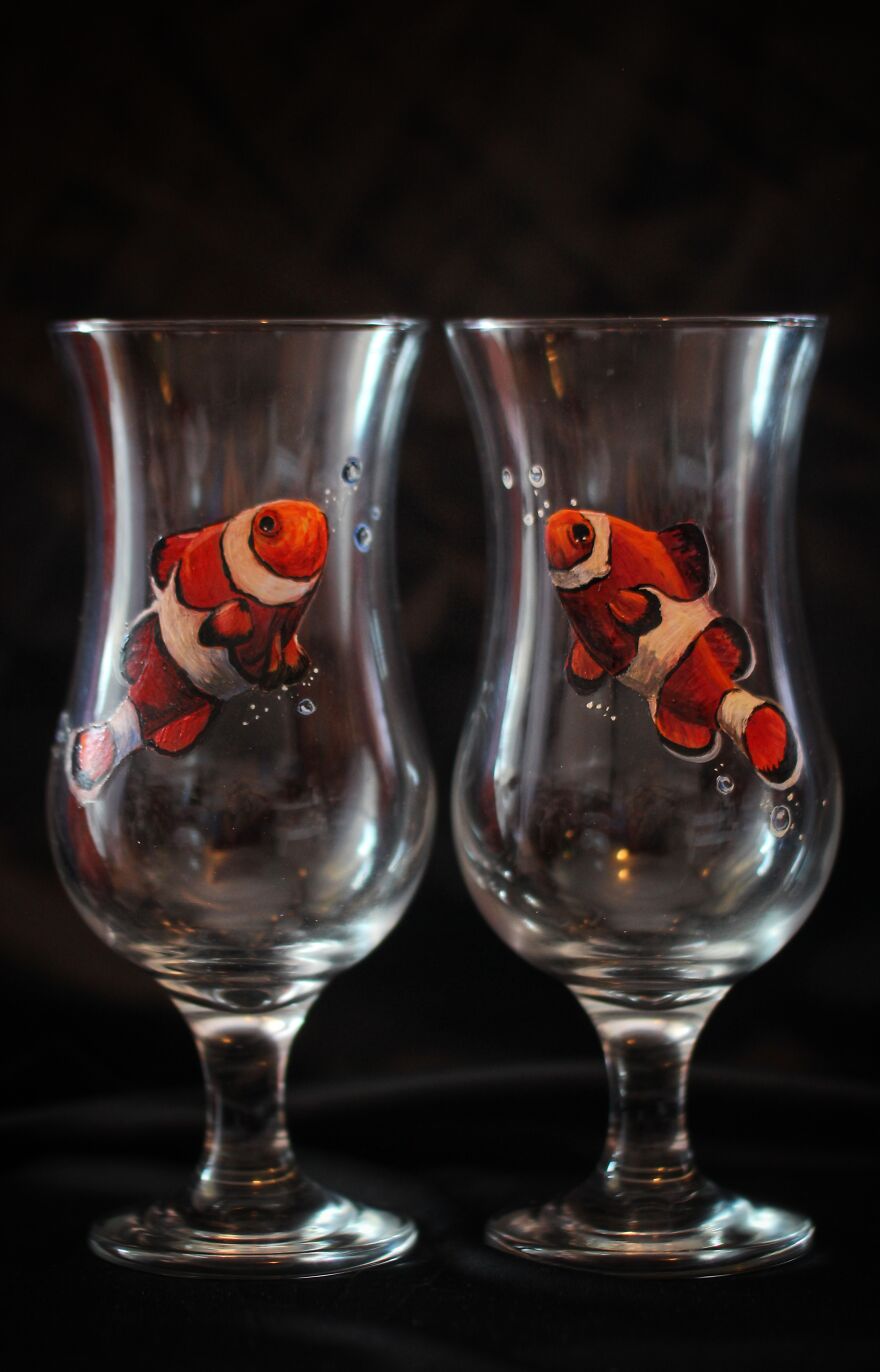 I Do Crazy Detailed Paintings On Glass, Which You Can Also Use