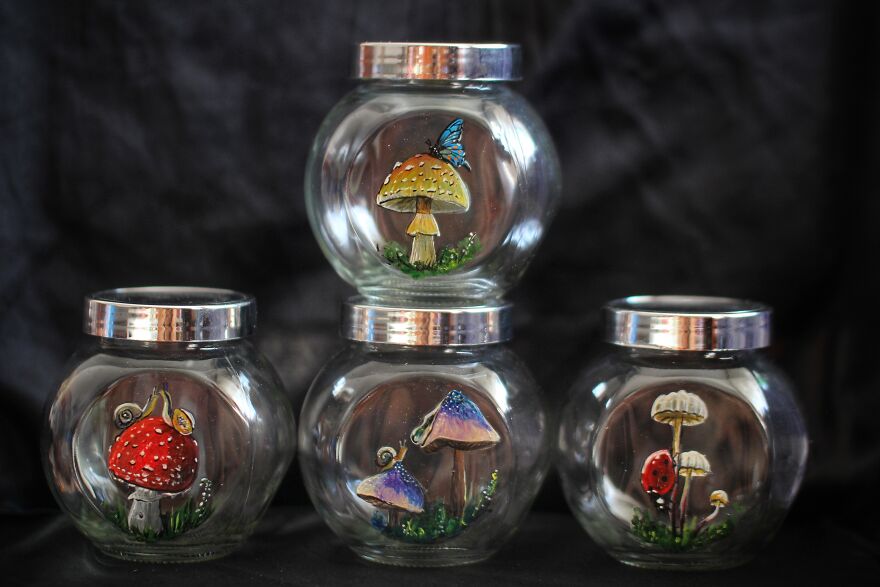 I Do Crazy Detailed Paintings On Glass, Which You Can Also Use