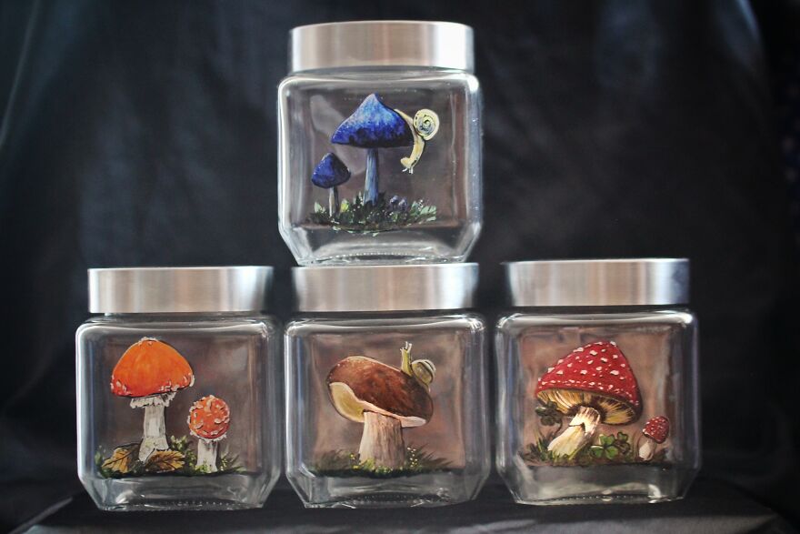 I Do Crazy Detailed Paintings On Glass, Which You Can Also Use