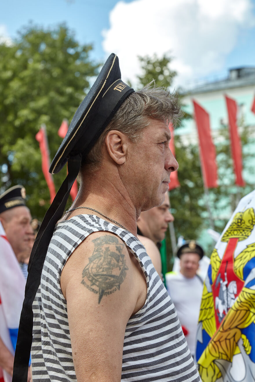 Celebration Of The Russian Navy 2022 In A Provincial Town.