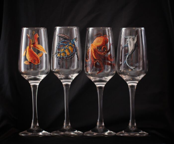 I Do Crazy Detailed Paintings On Glass, Which  You Can Also Use