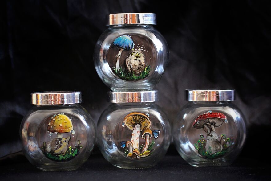 I Do Crazy Detailed Paintings On Glass, Which You Can Also Use