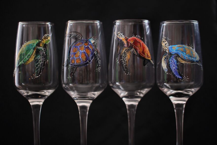 I Do Crazy Detailed Paintings On Glass, Which You Can Also Use