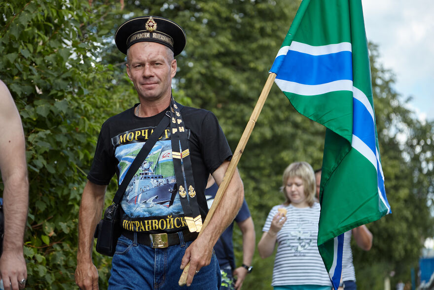 Celebration Of The Russian Navy 2022 In A Provincial Town.