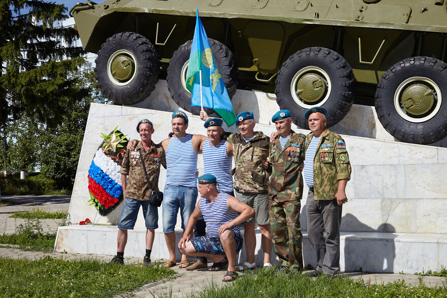 Celebration Of The Airborne Troops Of Russia In A Provincial Town