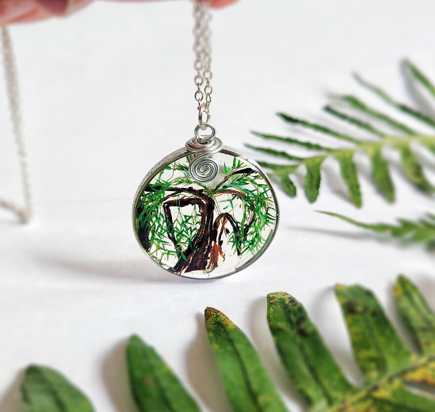Weeping Willow Tree Necklace
