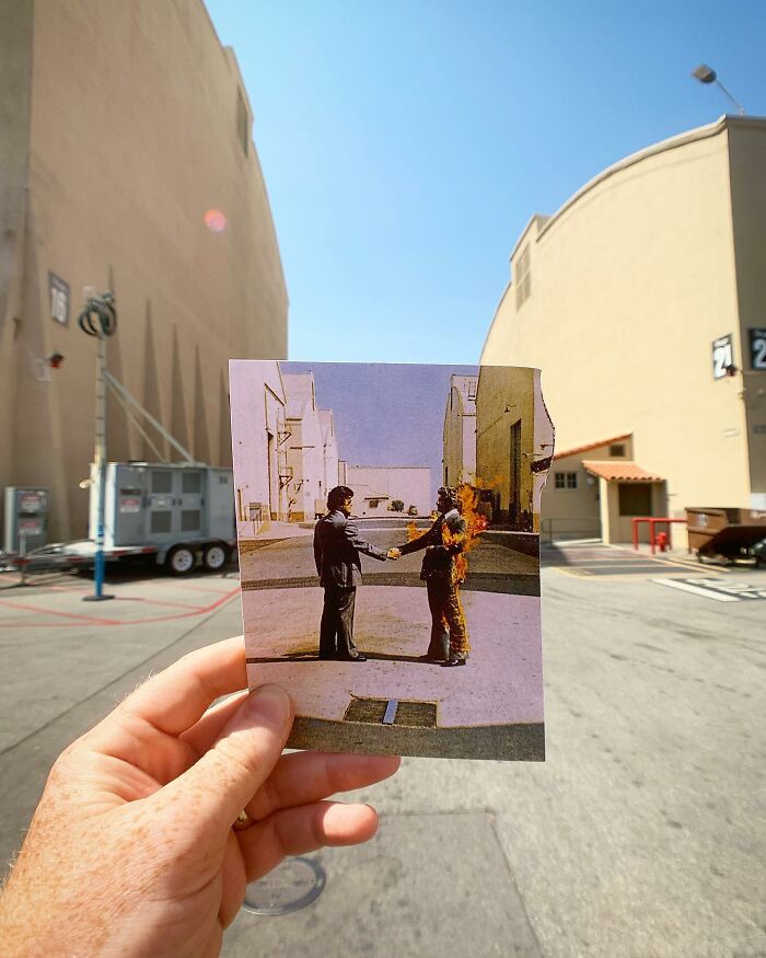 Pink Floyd’s Wish You Were Here Album Cover. Taken By Aubrey "Po" Powell