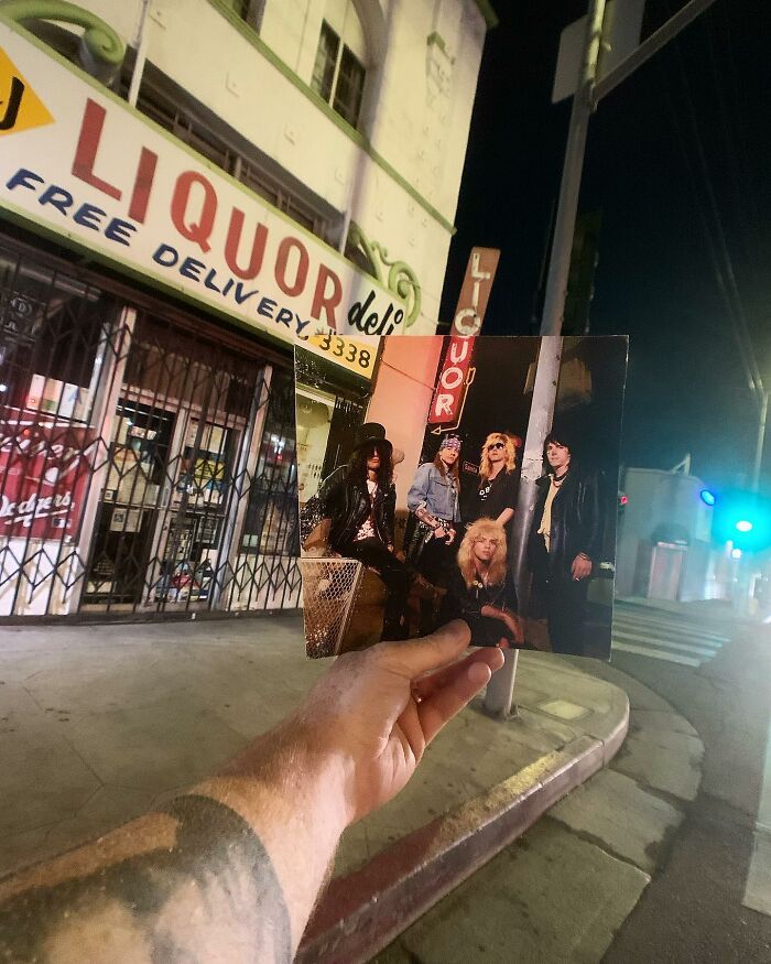 Guns N' Roses Shot In West Hollywood For Rolling Stone Magazine, 1988. Taken By Timothy White