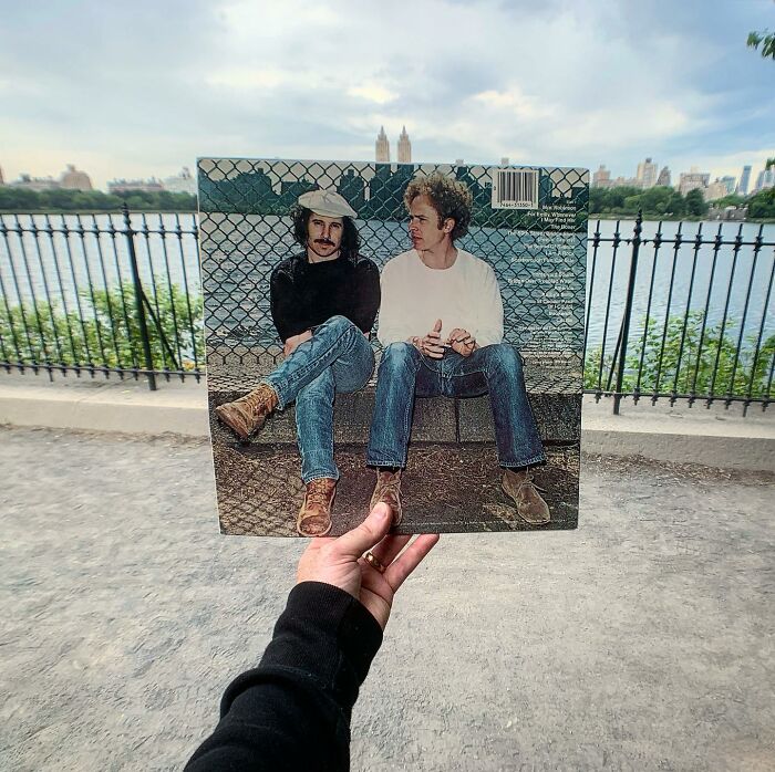 Simon And Garfunkel, 1972, Central Park Reservoir NYC. Taken By William Silano