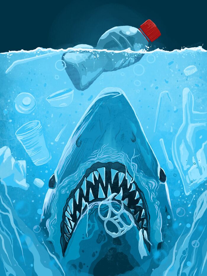 We Redesigned Posters Of Iconic Movies To Raise Awareness Of The Plastic Pollution In Our Oceans (10 Pics)