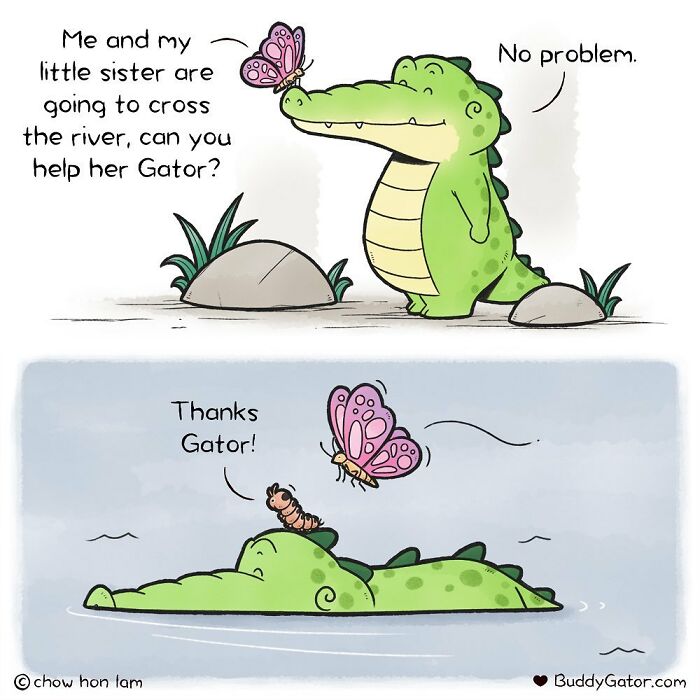 My 20 Comics About Adorable Animals Spreading The Good Vibes Around