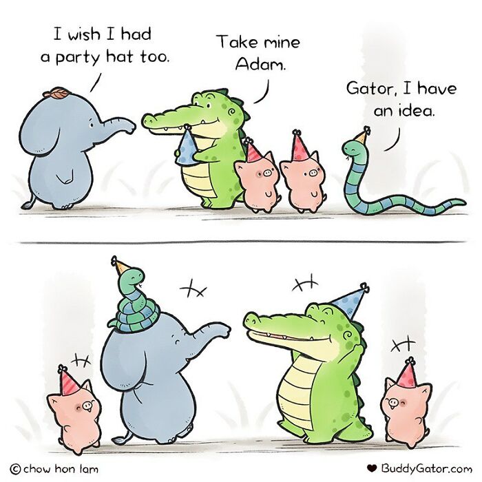 My 20 Comics About Adorable Animals Spreading The Good Vibes Around