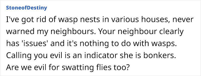Neighbor Calls This Mom "Evil" For Asking Pest Control To Remove A Wasp Nest To Protect Her 5 Y.O. Kid, She Wonders If She's A Jerk For Doing So