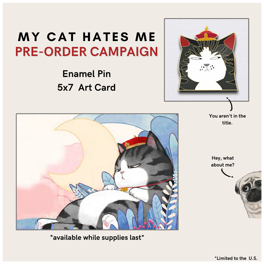 New Comic Book Series Following A Sarcastic Cat And Naive Pug To Launch In The U.S. After Selling Over 3 Million Copies In China! New Comic Book Series Following A Sarcastic Cat And Naive Pug To Launch In The U.S. After Selling Over 3 Million Copies In China!