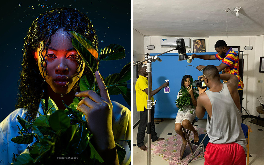 Nigerian Photographer Reveals Behind The Scenes Of His Photos, Which Makes Them Even More Impressive(New Pics)