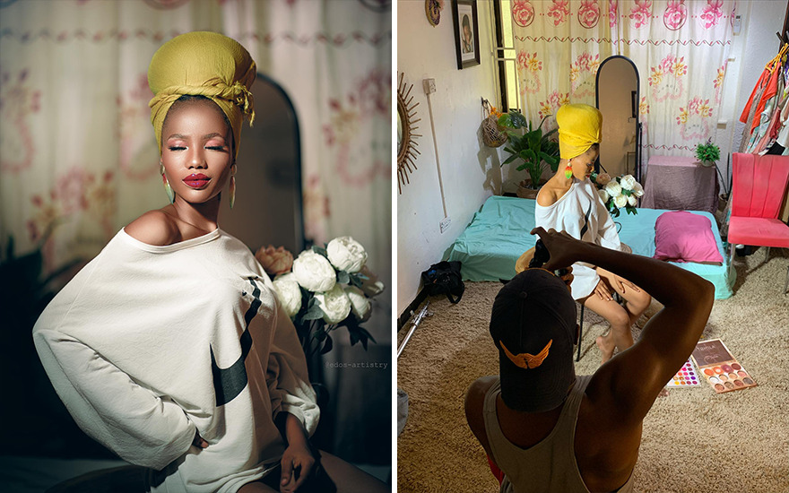 Nigerian Photographer Reveals Behind The Scenes Of His Photos, Which Makes Them Even More Impressive(New Pics)
