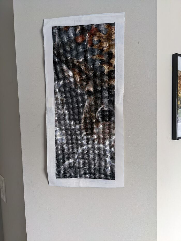 I Finished This Diamond Painting Piece. Really Happy With How It Turned Out