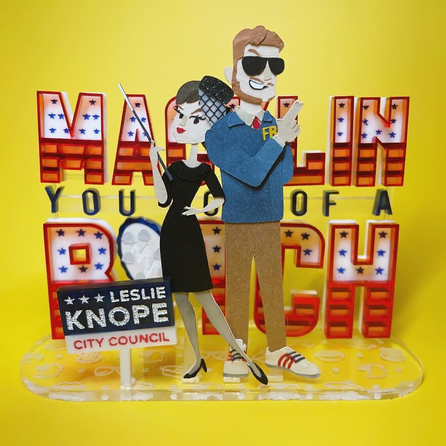 I Used Paper Art To Create The Characters Of Popular TV Shows (31 Pics)