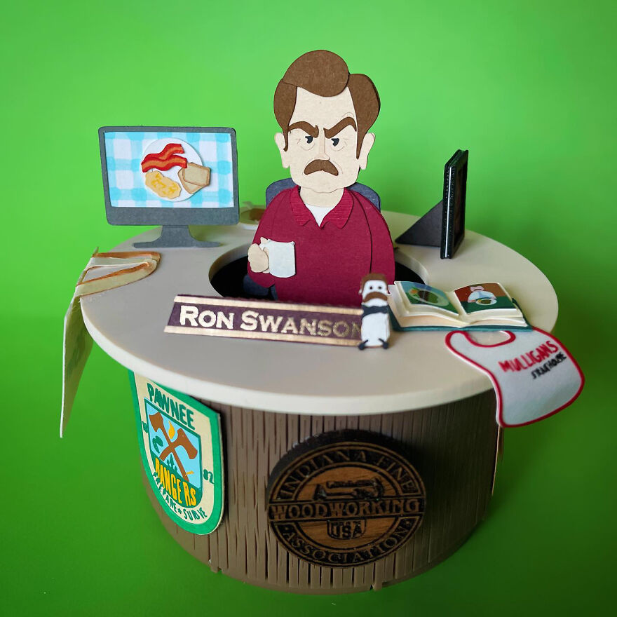 I Used Paper Art To Create The Characters Of Popular TV Shows (31 Pics)