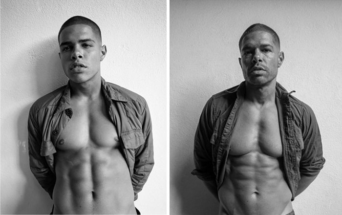 &ldquo;Now & Then&rdquo;: Celebrity Photographer Takes Photos Of Male Models Decades Apart (14 Pics)