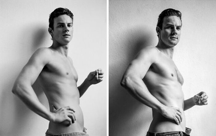 &ldquo;Now & Then&rdquo;: Celebrity Photographer Takes Photos Of Male Models Decades Apart (14 Pics)