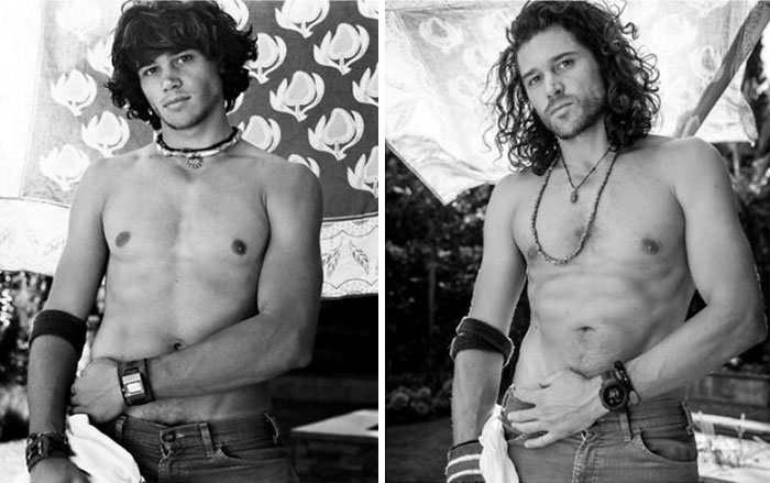 &ldquo;Now & Then&rdquo;: Celebrity Photographer Takes Photos Of Male Models Decades Apart (14 Pics)