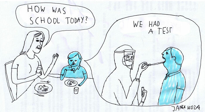 The Bizarre But Sincere Comics Of A Polish Artist About Our Society