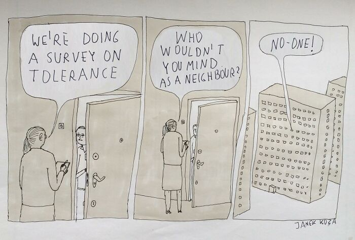 The Bizarre But Sincere Comics Of A Polish Artist About Our Society