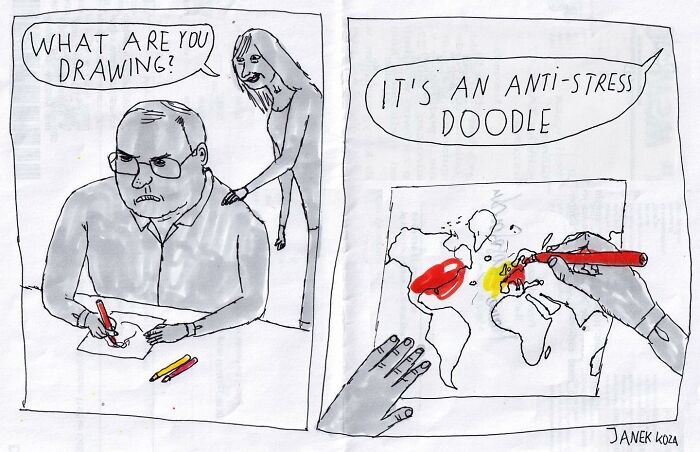 The Bizarre But Sincere Comics Of A Polish Artist About Our Society