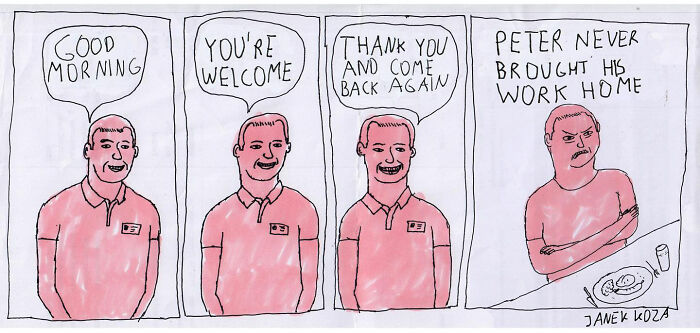 The Bizarre But Sincere Comics Of A Polish Artist About Our Society