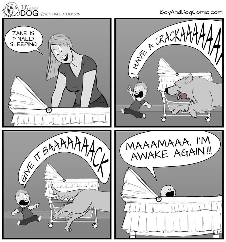 These Adorable Comics About The Friendship Between A Dog And A Baby Are Too Easy To Relate To(New Comics)