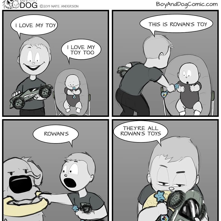 These Adorable Comics About The Friendship Between A Dog And A Baby Are Too Easy To Relate To(New Comics)