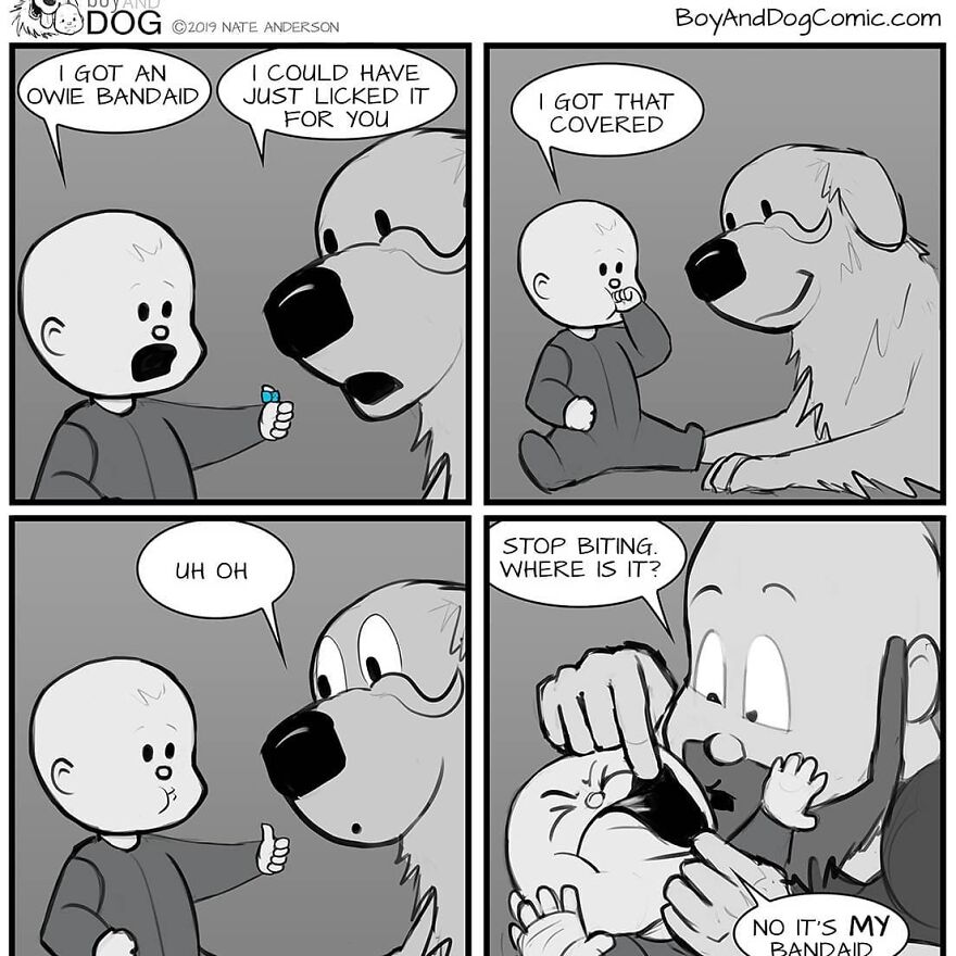 These Adorable Comics About The Friendship Between A Dog And A Baby Are Too Easy To Relate To(New Comics)