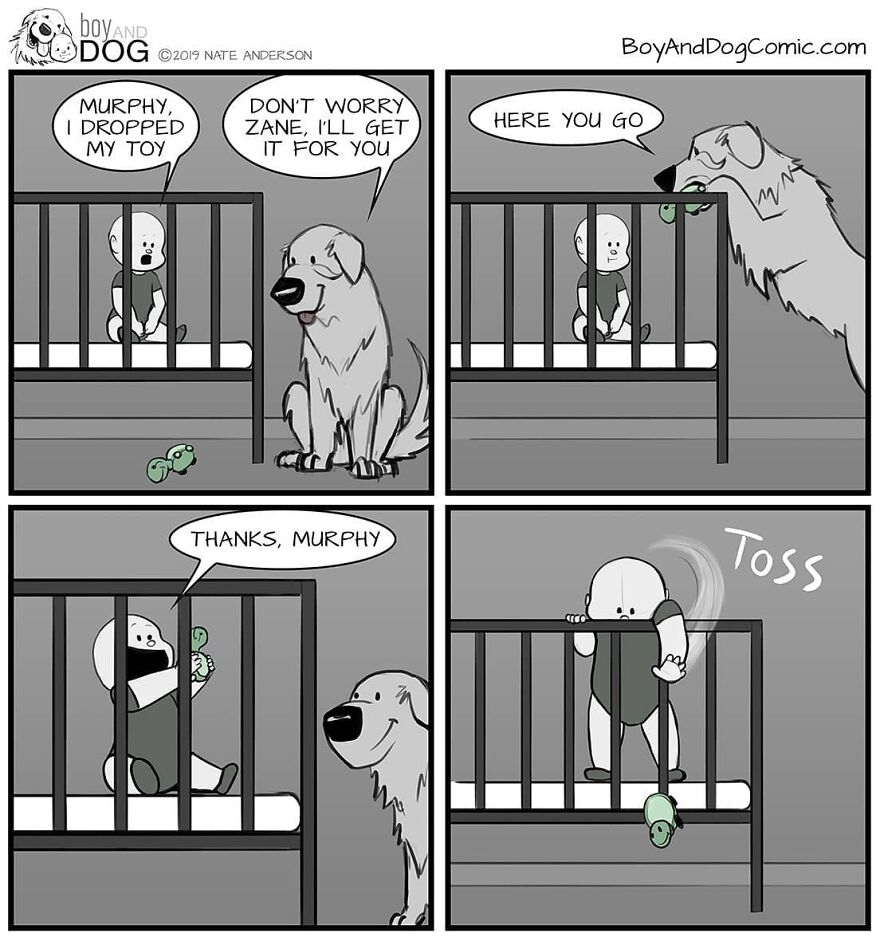 These Adorable Comics About The Friendship Between A Dog And A Baby Are Too Easy To Relate To(New Comics)