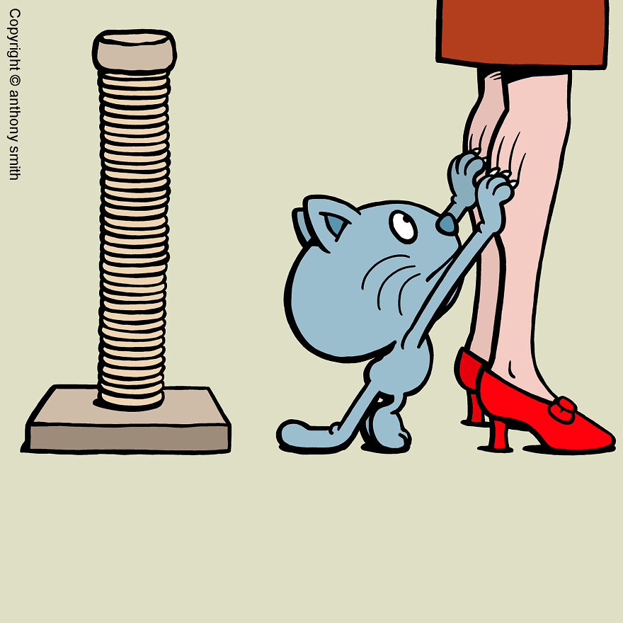 This Artist Perfectly Illustrates Your Cat's "Cattitude"-Interview With Artist