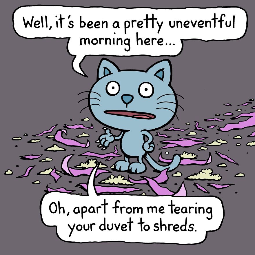 This Artist Perfectly Illustrates Your Cat's "Cattitude"-Interview With Artist